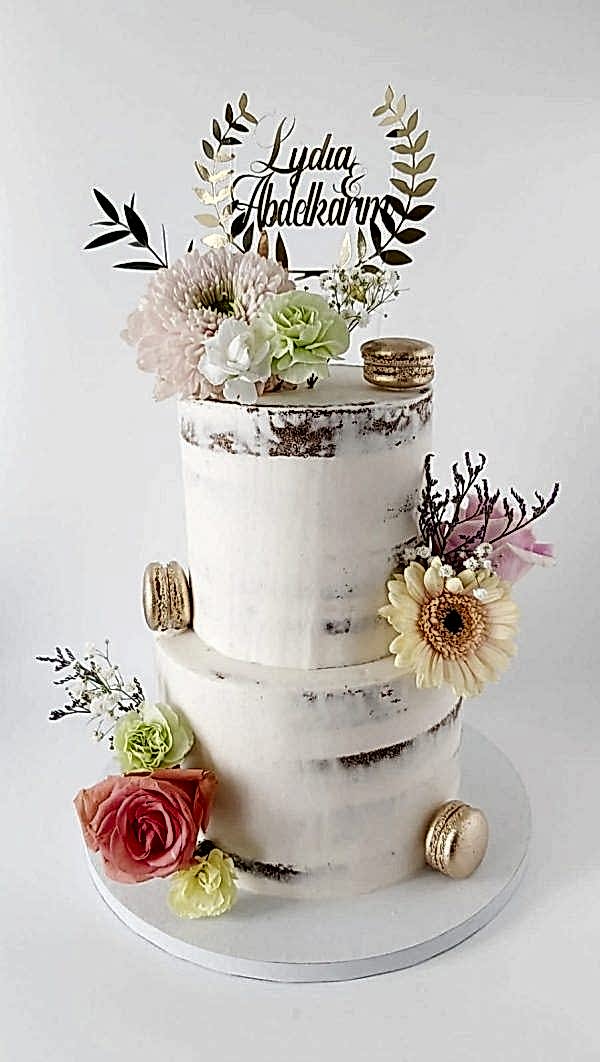 Wedding naked cake