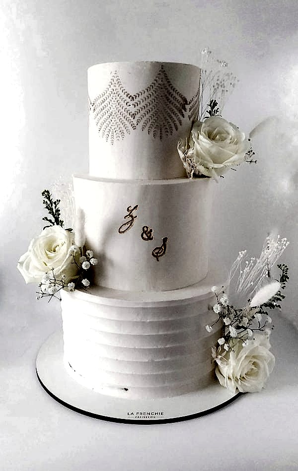 Wedding cake champêtre chic